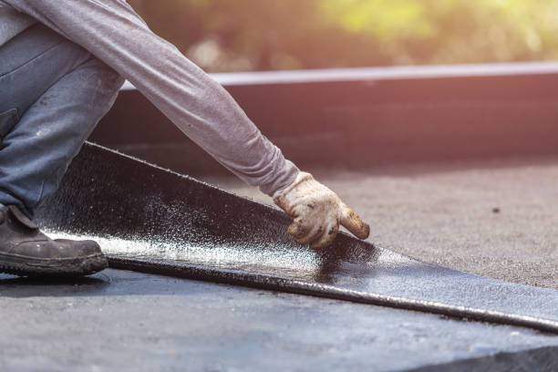 Professional Basement Waterproofing technician working in Hutchinson, MN